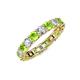 4 - Laida 3.40 mm Peridot and Lab Grown Diamond Eternity Band 