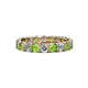 1 - Laida 3.40 mm Peridot and Lab Grown Diamond Eternity Band 