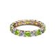 3 - Laida 3.40 mm Peridot and Lab Grown Diamond Eternity Band 