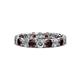 1 - Laida 3.40 mm Red Garnet and Lab Grown Diamond Eternity Band 