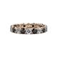 1 - Laida 3.40 mm Black Diamond and Lab Grown Diamond Eternity Band 