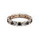3 - Laida 3.40 mm Black Diamond and Lab Grown Diamond Eternity Band 