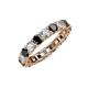 4 - Laida 3.40 mm Black Diamond and Lab Grown Diamond Eternity Band 