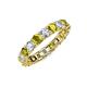 4 - Laida 3.40 mm Yellow Diamond and Lab Grown Diamond Eternity Band 