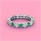 4 - Laida 3.40 mm Lab Created Alexandrite and Lab Grown Diamond Eternity Band 
