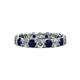 1 - Laida 3.40 mm Blue Sapphire and Lab Grown Diamond Eternity Band 