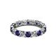 3 - Laida 3.40 mm Blue Sapphire and Lab Grown Diamond Eternity Band 
