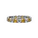 1 - Laida 3.40 mm Citrine and Lab Grown Diamond Eternity Band 