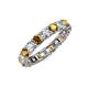 4 - Laida 3.40 mm Citrine and Lab Grown Diamond Eternity Band 