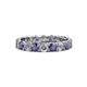 1 - Laida 3.40 mm Iolite and Lab Grown Diamond Eternity Band 