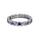 3 - Laida 3.40 mm Iolite and Lab Grown Diamond Eternity Band 
