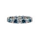 1 - Laida 3.40 mm Blue Diamond and Lab Grown Diamond Eternity Band 