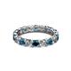 3 - Laida 3.40 mm Blue Diamond and Lab Grown Diamond Eternity Band 
