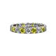 1 - Laida 3.40 mm Yellow Diamond and Lab Grown Diamond Eternity Band 