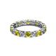 3 - Laida 3.40 mm Yellow Diamond and Lab Grown Diamond Eternity Band 