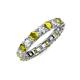 4 - Laida 3.40 mm Yellow Diamond and Lab Grown Diamond Eternity Band 