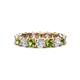 1 - Laida 3.80 mm Peridot and Lab Grown Diamond Eternity Band 