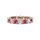1 - Laida 3.80 mm Pink Tourmaline and Lab Grown Diamond Eternity Band 
