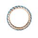 4 - Joyce 3.40 mm Blue Topaz Eternity Band 