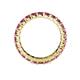 4 - Joyce 3.40 mm Rhodolite Garnet Eternity Band 