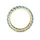 4 - Joyce 3.40 mm Blue Topaz Eternity Band 