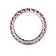 4 - Joyce 3.40 mm Rhodolite Garnet Eternity Band 