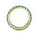 4 - Joyce 3.40 mm Emerald Eternity Band 