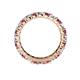 5 - Joyce 3.40 mm Pink Tourmaline and Diamond Eternity Band 