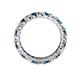 5 - Joyce 3.40 mm Blue and White Diamond Eternity Band 