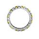 5 - Joyce 3.40 mm Yellow and White Diamond Eternity Band 