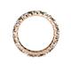 5 - Joyce 3.40 mm Smoky Quartz and Diamond Eternity Band 