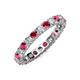 4 - Joyce 3.40 mm Ruby and Diamond Eternity Band 