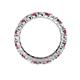 5 - Joyce 3.40 mm Pink Tourmaline and Diamond Eternity Band 