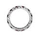 5 - Joyce 3.40 mm Red Garnet and Diamond Eternity Band 