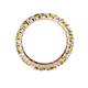 5 - Joyce 3.40 mm Yellow and White Diamond Eternity Band 
