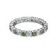 3 - Joyce 3.40 mm Diamond and Lab Created Alexandrite Eternity Band 