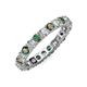 4 - Joyce 3.40 mm Diamond and Lab Created Alexandrite Eternity Band 