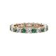 1 - Joyce 3.40 mm Diamond and Lab Created Alexandrite Eternity Band 