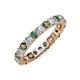 4 - Joyce 3.40 mm Diamond and Lab Created Alexandrite Eternity Band 