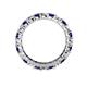 5 - Joyce 3.40 mm Blue Sapphire and Diamond Eternity Band 