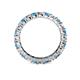 5 - Joyce 3.40 mm Blue Topaz and Diamond Eternity Band 
