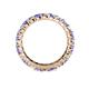 5 - Joyce 3.40 mm Tanzanite and Diamond Eternity Band 