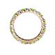 5 - Joyce 3.40 mm Peridot and Diamond Eternity Band 