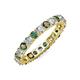 4 - Joyce 3.40 mm Diamond and Lab Created Alexandrite Eternity Band 