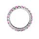 5 - Joyce 3.40 mm Pink Sapphire and Lab Grown Diamond Eternity Band 