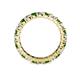 5 - Joyce 3.40 mm Green Garnet and Lab Grown Diamond Eternity Band 