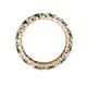 5 - Joyce 3.40 mm Green Garnet and Lab Grown Diamond Eternity Band 