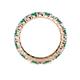 5 - Joyce 3.40 mm Emerald and Lab Grown Diamond Eternity Band 