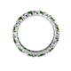 5 - Joyce 3.40 mm Green Garnet and Lab Grown Diamond Eternity Band 