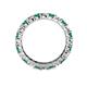 5 - Joyce 3.40 mm Emerald and Lab Grown Diamond Eternity Band 